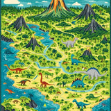 Interactive Prehistoric Landscape Motif(Green)
