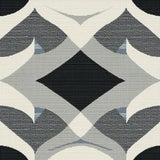 Contemporary Black and White Geometric Texture(Gray)