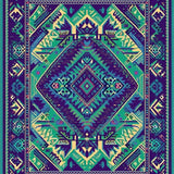 Ultra Soft Area Rug, Non Slip, Stain Resistant, Washable Area Rugs for Living Room, Bedroom, Enchanting Circular Color Fusion(Purple)
