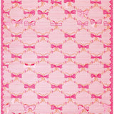 Ultra Soft Area Rug, Non Slip, Stain Resistant, Washable Area Rugs for Living Room, Bedroom, Chic Scalloped Elegance in Pink(Pink)