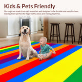 Bright Colorful Geometric Play Surface(Red)