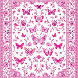 Vintage Floral Butterfly Medley(White)
