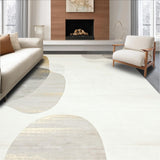 Luxurious Low Profile Neutral with Sophisticated Abstract Art(Beige)