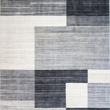 Ultra Soft Area Rug, Non Slip, Stain Resistant, Washable Area Rugs for Living Room, Bedroom, Sleek Monochrome Abstract Artistry(Gray)