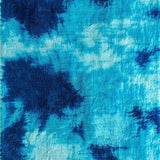 Ultra Soft Area Rug, Non Slip, Stain Resistant, Washable Area Rugs for Living Room, Bedroom, Tie-Dyed Dark Blue Shag Rug for Modern Living Rooms(Blue)