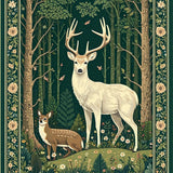 Modern Abstract Fauna Design(Green)