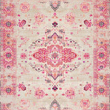 Ultra Soft Area Rug, Non Slip, Stain Resistant, Washable Area Rugs for Living Room, Bedroom, Floral Vintage Tapestry Aesthetic(Beige)
