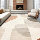 Ultra Soft Area Rug, Non Slip, Stain Resistant, Washable Area Rugs for Living Room, Bedroom, Modern Geometric Area Beige(Beige)