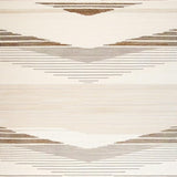 Abstract Linear Motifs and Textured Chevron Stripes(Beige)