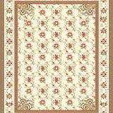 Beige Toned Traditional Runner with Ornate Paisley and Botanical Elements(Beige)