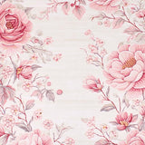 Ultra Soft Area Rug, Non Slip, Stain Resistant, Washable Area Rugs for Living Room, Bedroom, Bright Cheerful Floral Expression(Pink)