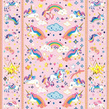 Cheerful Fuzzy Unicorn Fantasy(Pink)
