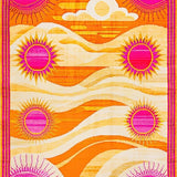 Ultra Soft Area Rug, Non Slip, Stain Resistant, Washable Area Rugs for Living Room, Bedroom, Whimsical Rainbow Motif Accent Piece(Orange)
