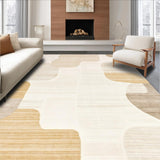 Ultra Soft Area Rug, Non Slip, Stain Resistant, Washable Area Rugs for Living Room, Bedroom, Arch Print Area Natural Neutral Tone(Beige)