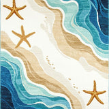 Contemporary Abstract Seaside Design(Beige)