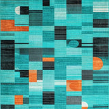 Chic Neutral Tone Geometry(Blue)