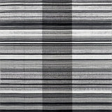 Ultra Soft Area Rug, Non Slip, Stain Resistant, Washable Area Rugs for Living Room, Bedroom, Classic Monochrome Striped Flat Weave Rug with Reversible Farmhouse Design(Black)