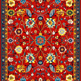 Elegant Tropical Colorful Design(Red)