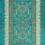 Ultra Soft Area Rug, Non Slip, Stain Resistant, Washable Area Rugs for Living Room, Bedroom, Abstract Lattice Design Aesthetic(Blue)