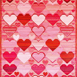 Ultra Soft Area Rug, Non Slip, Stain Resistant, Washable Area Rugs for Living Room, Bedroom, Charming Heart-Shaped Rustic Motif(Pink)