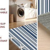 Ultra Soft Area Rug, Non Slip, Stain Resistant, Washable Area Rugs for Living Room, Bedroom, Contemporary Grey Starfish Aesthetic(Blue)