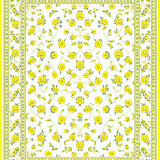 Ultra Soft Area Rug, Non Slip, Stain Resistant, Washable Area Rugs for Living Room, Bedroom, Vibrant Daisy Motif Splash(White)