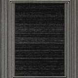 Ultra Soft Area Rug, Non Slip, Stain Resistant, Washable Area Rugs for Living Room, Bedroom, High Traffic Black Boho Dining Area Carpet(Black)