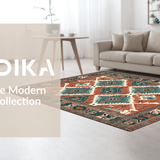 Colorful Modern Lattice Design(Red)