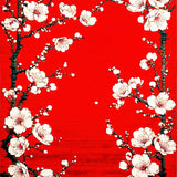 Ultra Soft Area Rug, Non Slip, Stain Resistant, Washable Area Rugs for Living Room, Bedroom, Transitional Abstract Blossom Arrangement(Red)