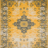Ultra Soft Area Rug, Non Slip, Stain Resistant, Washable Area Rugs for Living Room, Bedroom, Colorful Abstract Patterned Delight(Yellow)