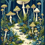 Charming Earthy Tones Playful Design(Blue)