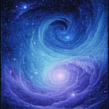 Ultra Soft Area Rug, Non Slip, Stain Resistant, Washable Area Rugs for Living Room, Bedroom, Mystical Stellar Color Palette(Blue)