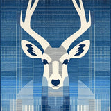 Contemporary Rustic Antelope Design(Blue)