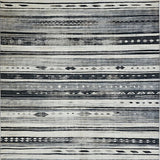 Ultra Soft Area Rug, Non Slip, Stain Resistant, Washable Area Rugs for Living Room, Bedroom, Rustic Vintage Ethnic Motif(Gray)