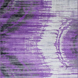 Ultra Soft Area Rug, Non Slip, Stain Resistant, Washable Area Rugs for Living Room, Bedroom, Contemporary Purple Swirl Aesthetic(Purple)