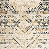 Ultra Soft Area Rug, Non Slip, Stain Resistant, Washable Area Rugs for Living Room, Bedroom, Rustic Warm Mocha Lattice Style(Beige)