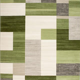 Chic Abstract Block(Green)