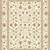 Ultra Soft Area Rug, Non Slip, Stain Resistant, Washable Area Rugs for Living Room, Bedroom, Rustic Beige Farmhouse Area Charming Floral Scroll Floor Decor(Beige)