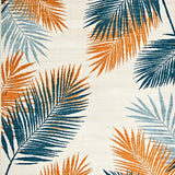 Ultra Soft Area Rug, Non Slip, Stain Resistant, Washable Area Rugs for Living Room, Bedroom, Rustic Coastal Palm Retreat(Orange)