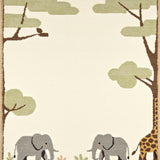 Ultra Soft Area Rug, Non Slip, Stain Resistant, Washable Area Rugs for Living Room, Bedroom, Elegant Nature-Inspired Animal Collection(Beige)