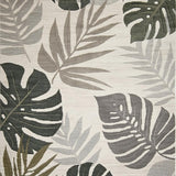 Ultra Soft Area Rug, Non Slip, Stain Resistant, Washable Area Rugs for Living Room, Bedroom, Tropical Inspired Leaf Aesthetic(Beige)