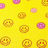 Ultra Soft Area Rug, Non Slip, Stain Resistant, Washable Area Rugs for Living Room, Bedroom, Playful Pastel Smiley Faces(Yellow)