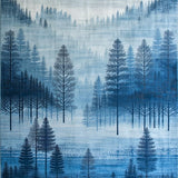 Contemporary Blue Swirls(Blue)