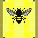 Ultra Soft Area Rug, Non Slip, Stain Resistant, Washable Area Rugs for Living Room, Bedroom, Charming Garden Bee Design(Yellow)