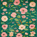 Vibrant Whimsical Floral Aesthetic(Green)