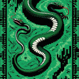 Ultra Soft Area Rug, Non Slip, Stain Resistant, Washable Area Rugs for Living Room, Bedroom, Vibrant Modern Animal Pattern(Green)