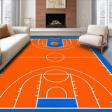 Ultra Soft Area Rug, Non Slip, Stain Resistant, Washable Area Rugs for Living Room, Bedroom, Dynamic Fire-Printed Sports Aesthetic(Orange)
