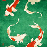 Cozy Contemporary Koi Style(Green)