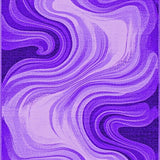 Ultra Soft Area Rug, Non Slip, Stain Resistant, Washable Area Rugs for Living Room, Bedroom, Lively Purple Watercolor Fusion(Purple)