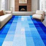 Ultra Soft Area Rug, Non Slip, Stain Resistant, Washable Area Rugs for Living Room, Bedroom, Vibrant Fluid Pattern Play(Blue)